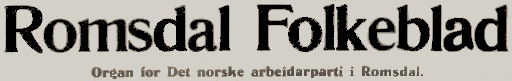 Romsdal Folkeblad logo